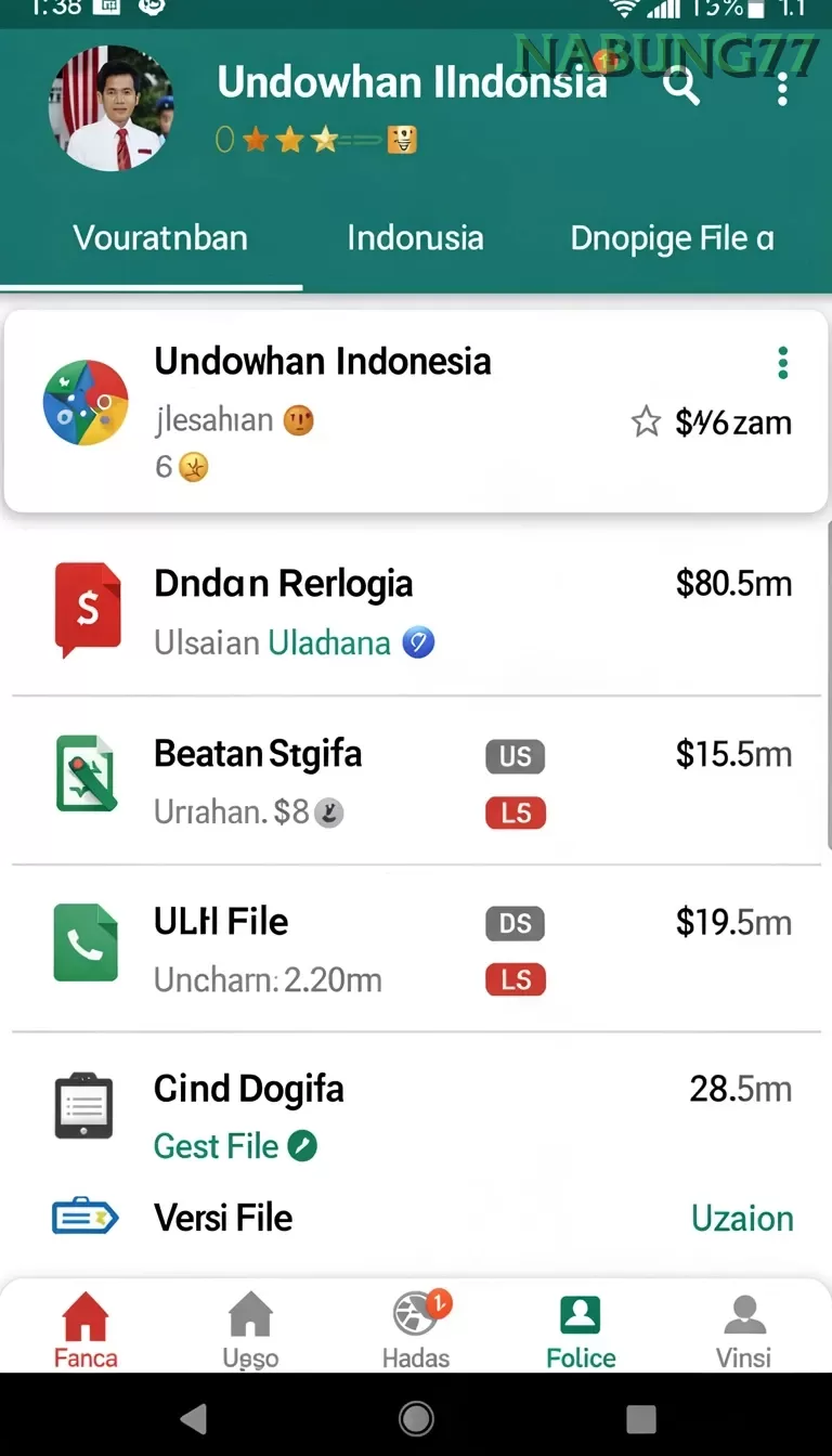 Cuplikan layar JP689 — aktivitas