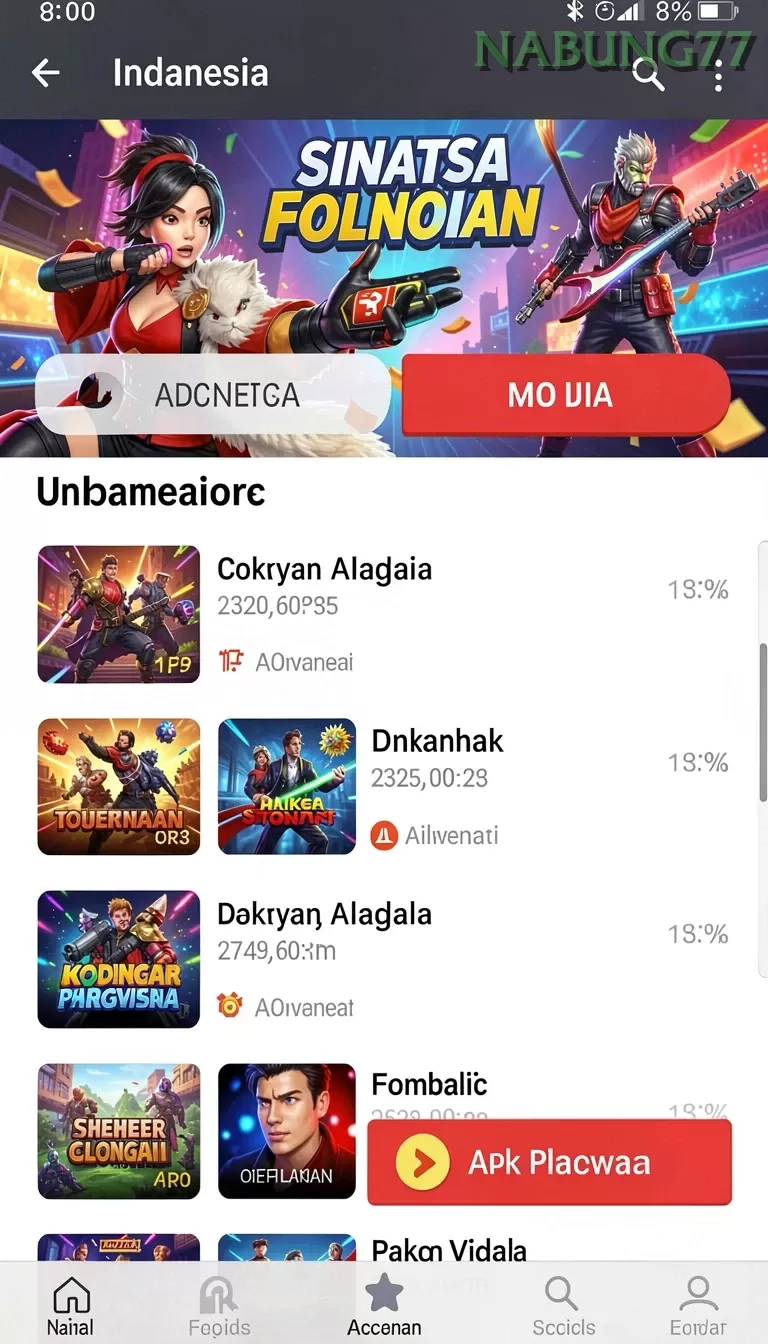 Cuplikan layar BIG11 — aktivitas